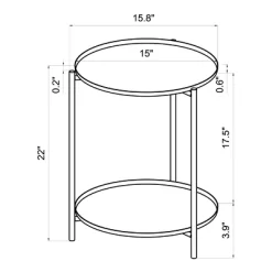 Metal Small Side Table With Shelf Black - Room Essentials™ -Target GUEST 993d4700 d34b 449a 8baa 1239a6d85a06