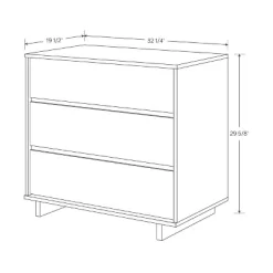 Modern 32" Wide 3 Drawer Dresser - Room Essentials™ -Target GUEST 9d778196 a9cd 4ede 98f1 9bb8f0b674a1