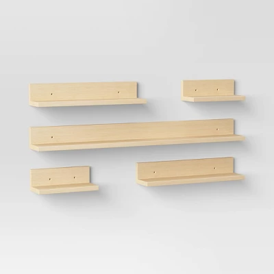 5pk Wall Shelf Picture Ledge - Room Essentials™ 4 5pk Wall Shelf Picture Ledge - Room Essentials™ - Image 4