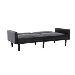 Faux Leather Futon Sofa With Arms Black - Room Essentials™ -Target GUEST a945b560 36ab 4a76 92b1 3d0399365027