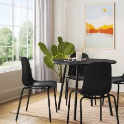 36" Round Dining Table Black - Room Essentials™