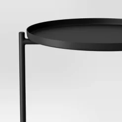 Metal Small Side Table With Shelf Black - Room Essentials™ -Target GUEST aac533cd 4779 4254 a58e 2efe73c54897