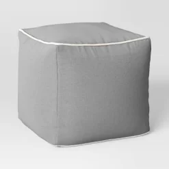 Color Block With Contrast Piping Pouf - Room Essentials™ -Target GUEST ac30229c 4ed8 41cc b33b d51d7977e0ee