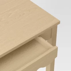 Wavy Writing Desk With Drawer Natural - Room Essentials™ -Target GUEST aed71a28 3172 4e94 a14a 702b2431d8bd