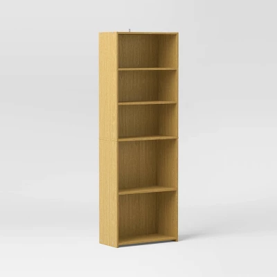 5 Shelf Bookcase Natural- Room Essentials™ 10 5 Shelf Bookcase Natural- Room Essentials™ - Image 10