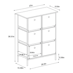 Fabric 6-Bin Tall Vertical Dresser Black Frame - Room Essentials™ -Target GUEST afc14edf 7c8e 459e bac2 9d1fd06b6f4f