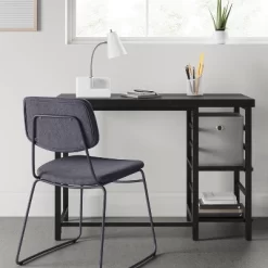 Adjustable Dorm Storage Desk Black - Room Essentials™