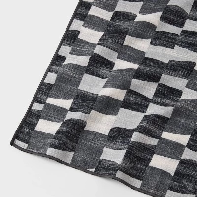 Quick Dry Watercolor Blocks Waffle Towel - Room Essentials™ 2 Quick Dry Watercolor Blocks Waffle Towel - Room Essentials™ - Image 2