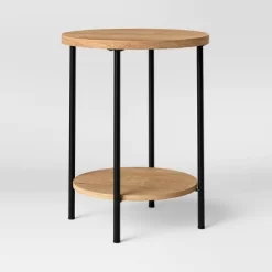 Wood And Metal Round End Table - Room Essentials™ -Target GUEST b471152e 3324 4b45 a184 e540cd26a19b