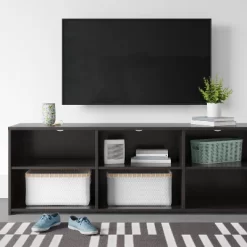 Dorm Storage TV Stand For TVs Up To 70" Black - Room Essentials™