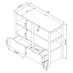 32" Scandi Small Bookcase With Storage Drawers Natural - Room Essentials™ -Target GUEST c81bf4ba 8756 4022 bc44 9f97d2a17763