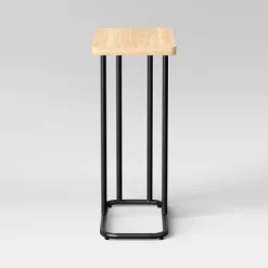 Mixed Material Wood And Metal Rectangle Top C Table Natural Wood - Room Essentials™ -Target GUEST c9ff1e55 46a8 48a8 a99f fcc015db26ab