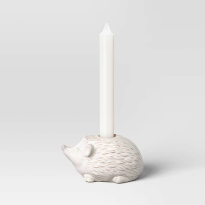 Ceramic Hedgehog Taper Candle Holder - Room Essentials™ 2 Ceramic Hedgehog Taper Candle Holder - Room Essentials™ - Image 2