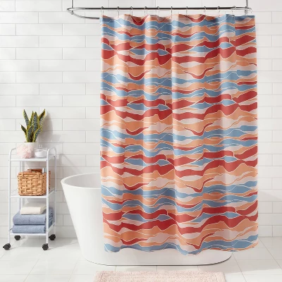 Topography Shower Curtain - Room Essentials™ 1 Topography Shower Curtain - Room Essentials™