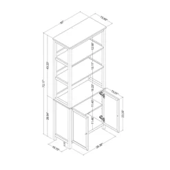 72" Bookcase Traditional With Three Open Shelves And Cabinet Classic White - Room Essentials™ 9 72" Bookcase Traditional With Three Open Shelves And Cabinet Classic White - Room Essentials™ -Target GUEST d4cce514 e7e8 4dd0 bd17 f0a317710136