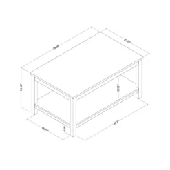 Traditional Coffee Table With Storage Shelf Classic White - Room Essentials™ 7 Traditional Coffee Table With Storage Shelf Classic White - Room Essentials™ -Target GUEST d69965b5 2ae6 4c13 95c5 037966634ea4