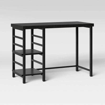 Adjustable Dorm Storage Desk Black - Room Essentials™ 2 Adjustable Dorm Storage Desk Black - Room Essentials™ - Image 2