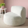 Memory Foam Filled Bean Bag Chair With Corduroy Cover Cream - Room Essentials™
