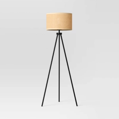 Tripod Floor Lamp With Shade Black - Room Essentials™: Modern Standing Light, ETL Listed, Metal Body 1 Tripod Floor Lamp With Shade Black - Room Essentials™: Modern Standing Light, ETL Listed, Metal Body