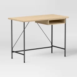 Wood And Metal Writing Desk With Storage - Room Essentials -Target GUEST e09ada3d 995f 4d13 ae7c ca357a507074