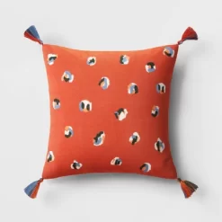 Abstract Dots Embroidered Cotton Square Throw Pillow - Room Essentials™ -Target GUEST e547e9f9 180b 42a6 b319 0972324e64cb