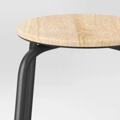 Set Of 2 24" Wood With And Metal Base Backless Counter Height Barstool Stool Natural - Room Essentials™ -Target GUEST e6d2c9fc 24a8 4963 bd09 af7a721ce0d3