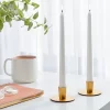 2pk Unscented Taper Candles White - Room Essentials™: Paraffin Wax, 6hr Burn Time, No Container