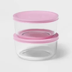 4pc (set Of 2) 4c Round Glass Food Storage Container Set - Room Essentials™ -Target GUEST f97ef202 2cbd 44de 9418 5b802b98cf85