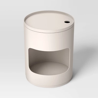 Stacking Dorm Side Table With Lid - Room Essentials™ 2 Stacking Dorm Side Table With Lid - Room Essentials™ - Image 2