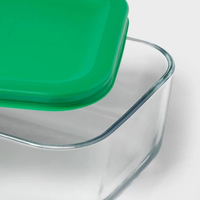 4pc (set Of 2) 4c Rectangular Glass Food Storage Container Set - Room Essentials™ 2 4pc (set Of 2) 4c Rectangular Glass Food Storage Container Set - Room Essentials™ - Image 2