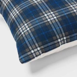 Decorative Throw Pillow Square Plaid Navy Blue - Room Essentials™ -Target GUEST ff339e33 992e 45d6 820e 8188d18cba39