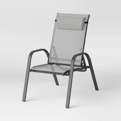 5pc Adjustable Back Patio Chat Set - Gray - Room Essentials™ 3 5pc Adjustable Back Patio Chat Set - Gray - Room Essentials™ - Image 3